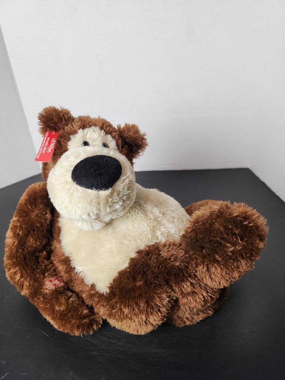 Vintage 2006 Gund Goober Bear Plays Don't Worry Be Happy Animated